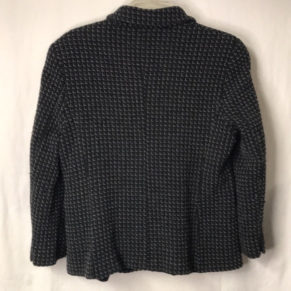 MARGON Women’s Blazer Gray Wool Blend Made in Italy Lined Button Front Size L - Picture 8 of 13